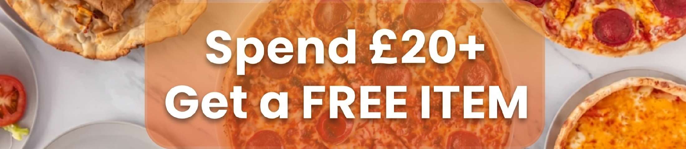 Spend £20+ get a free item