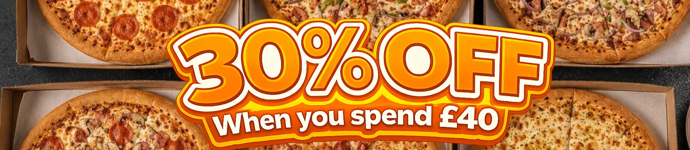 30% off when you spend £40