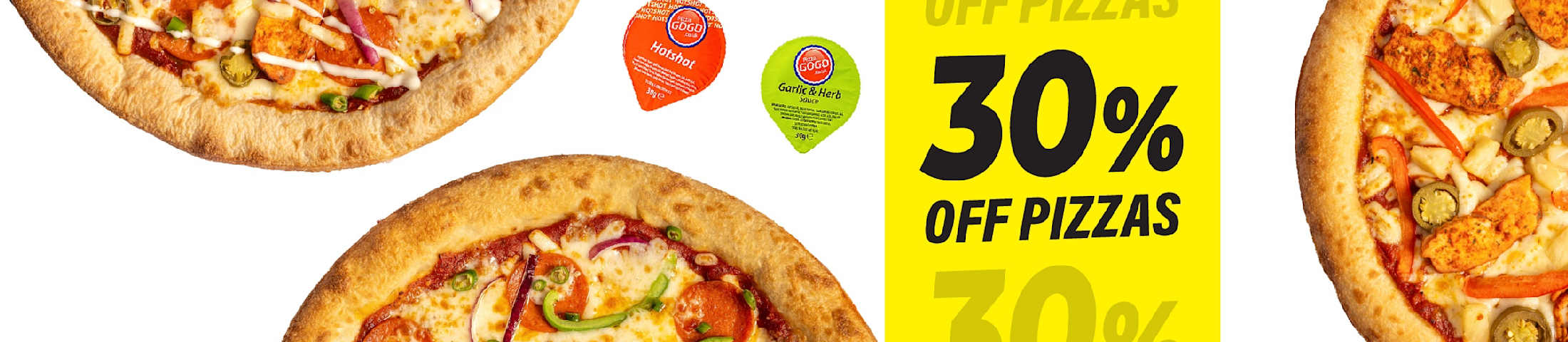 30% Off Pizzas