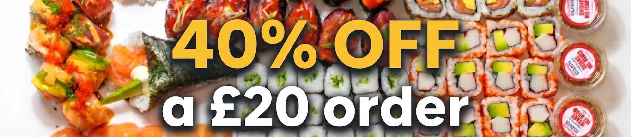 40% OFF A £20 ORDER