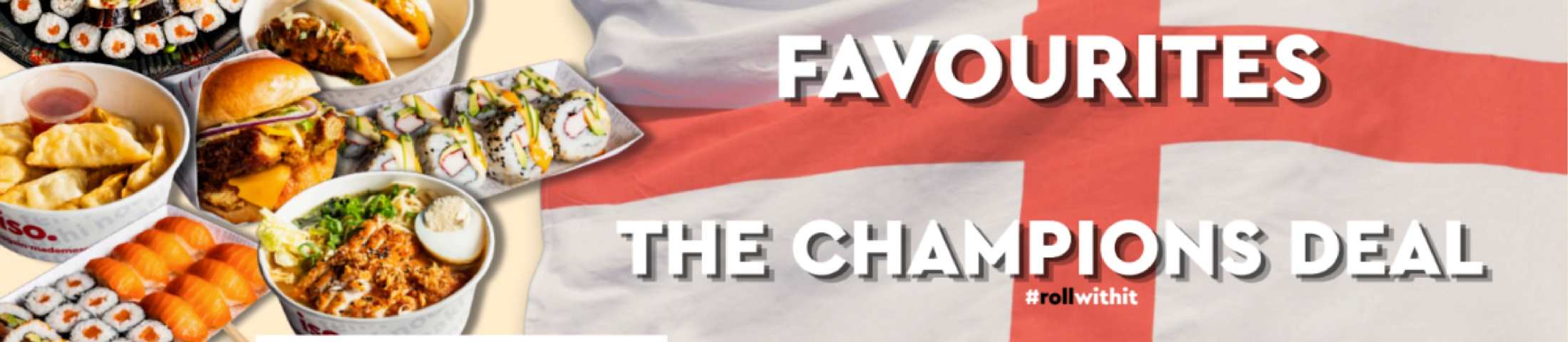 50% off your favourites the champions deal #rollwithit ORDER NOW