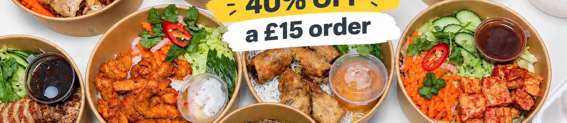 40% OFF A £15 ORDER