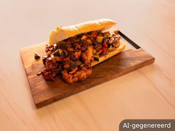 Sweet chicken sandwich