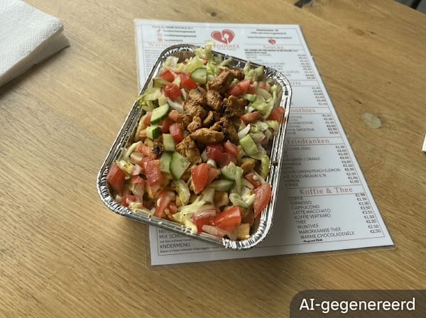 Large Chicken Satay Kapsalon