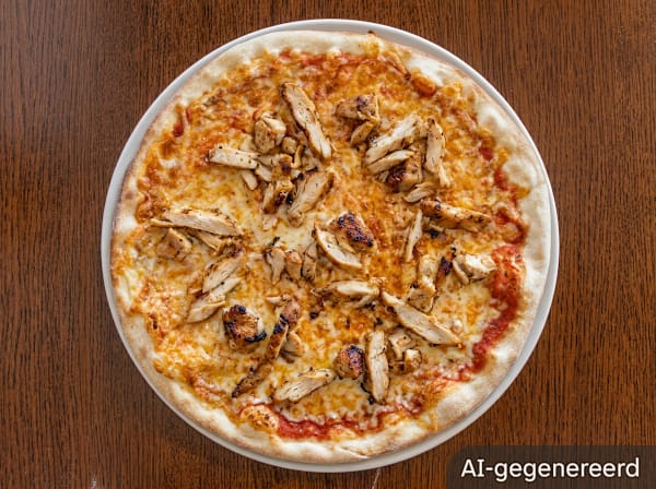Pizza with döner