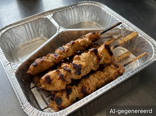 Chicken satay platter