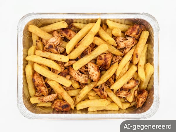 Homemade fries spicy chicken large