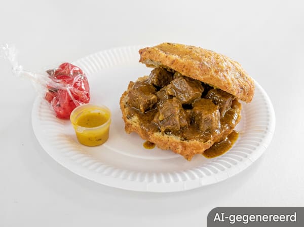 Bara with lamb fillet