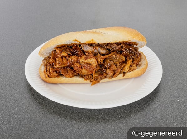 Beef and Ketjap Chicken Sandwich
