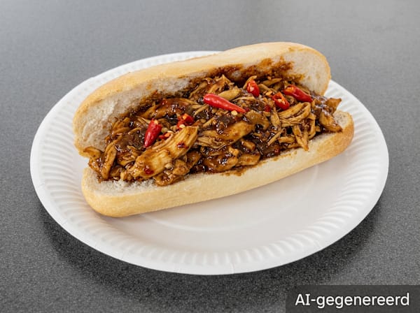 Spicy ketjap chicken sandwich 🔥🌶️ ( spicy lovers )