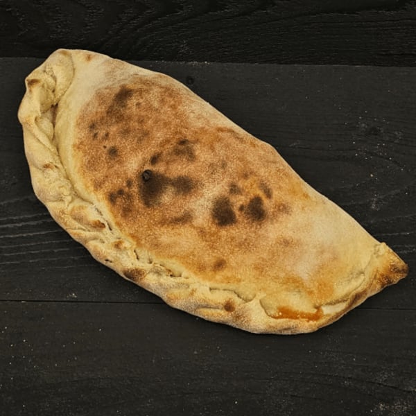Calzone pizza with dough