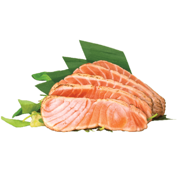 Seared salmon sashimi