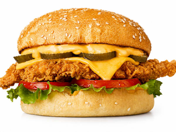 Hot honey chickenburger