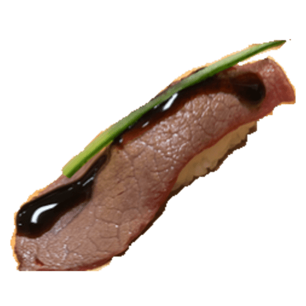 Beef flambée nigiri