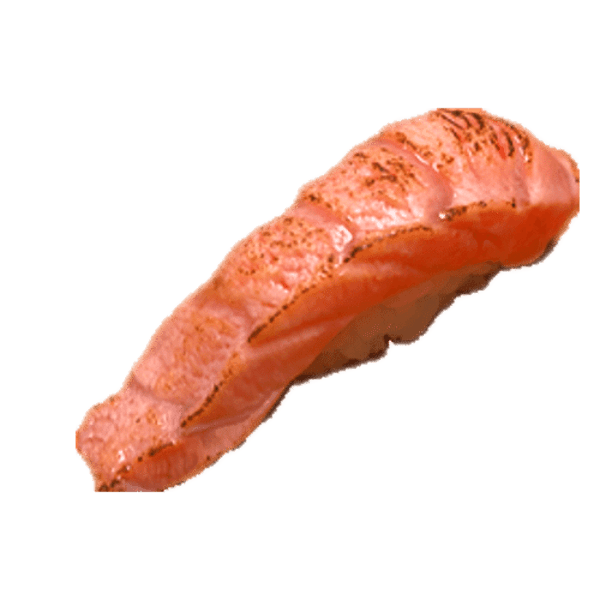 Sake flambée nigiri