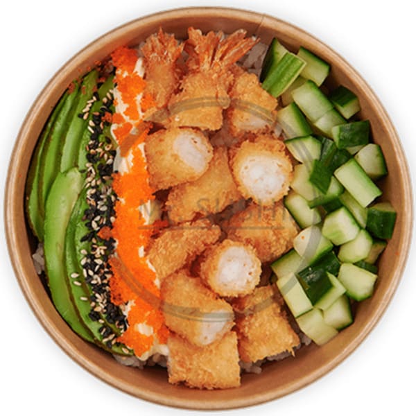 Poke bowl ebi fry