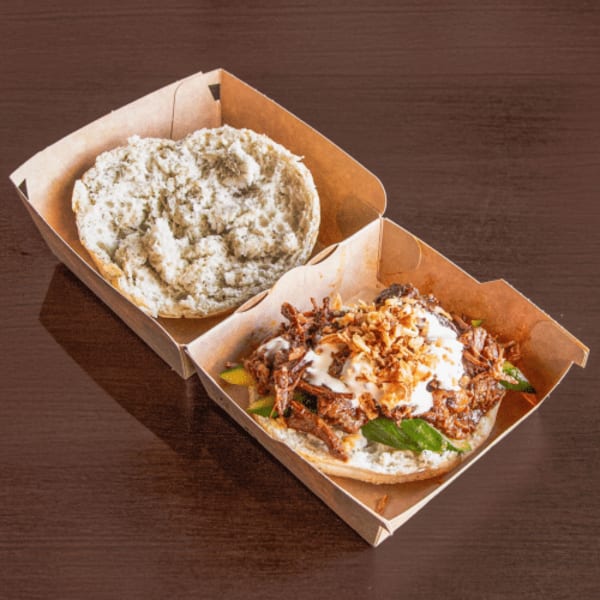 Semur meat sandwich