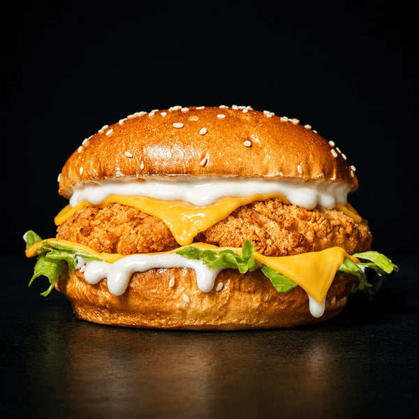 Ranch Chicken Cheeseburger