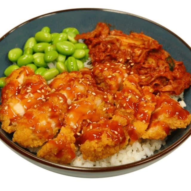 Poké bowl gulao kip