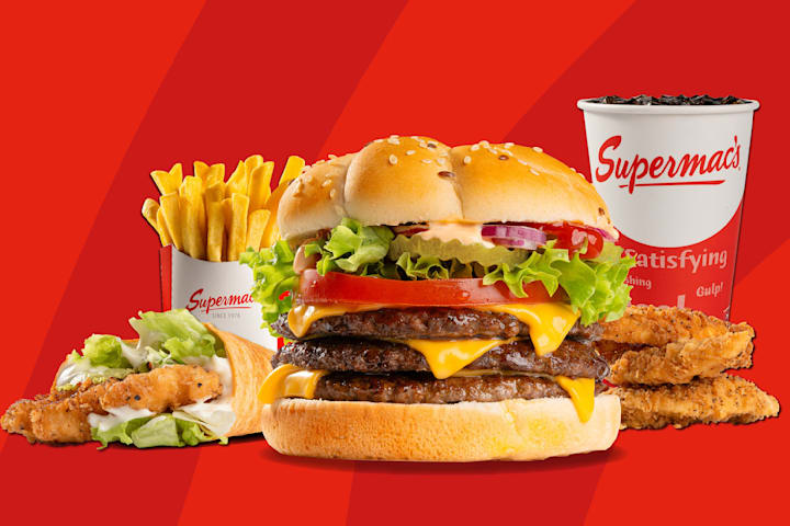 Supermac s Westmoreland Street restaurant menu in Dublin Southside