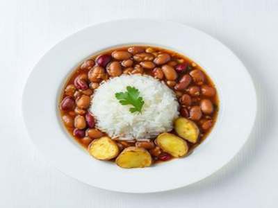 Plato de Frijoles, Arroz y Farofa + Carne + Bebida
