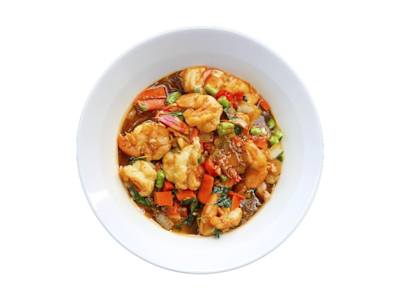 Gambas con Carne de Cangrejo