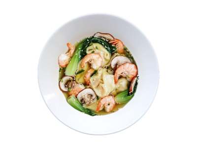 Gambas Salteadas con Bambú