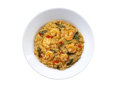 Arroz Frito con Gambas