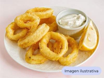 Calamares a la Romana, con patatas