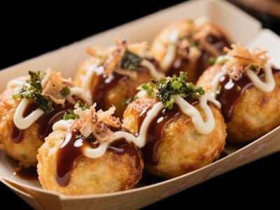 Pulpo Takoyaki, 4 Piezas