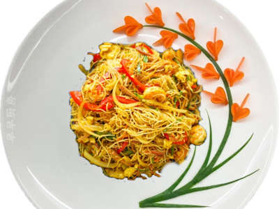 Fideos Arroz Fritos Singapur
