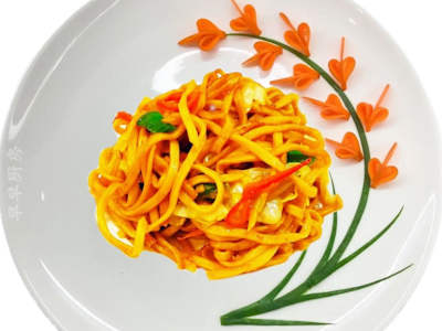 Tallarines Fritos con Verduras