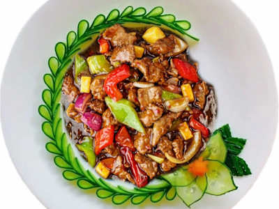Ternera con Salsa Picante