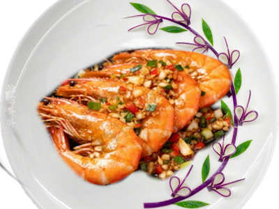 Langostinos con Salsa China