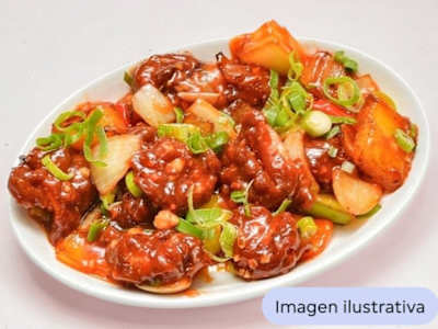 Gambas con Salsa Picante