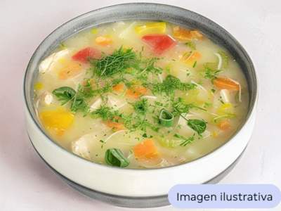 Sopa de Pollo con Champiñones