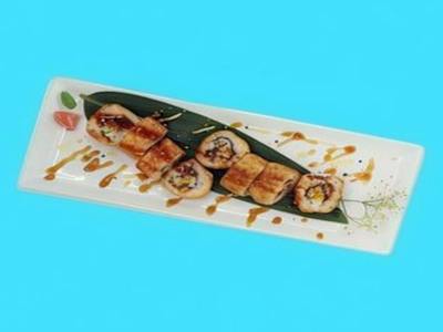 Sombrero Salmón Filadelfia Roll a la Tempura, 8 Piezas