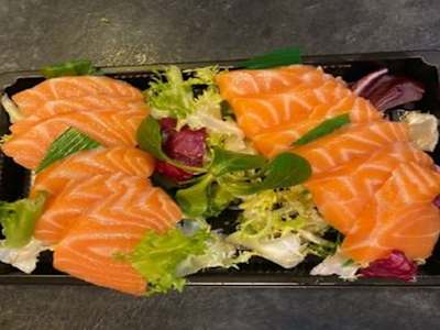 Sashimi Salmón, 12 Piezas