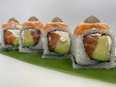 Salmón y trufa rollo