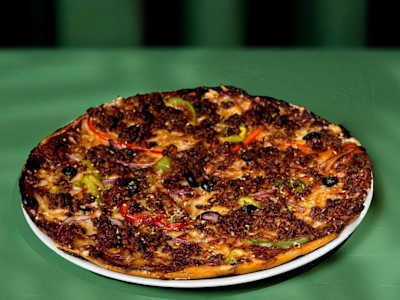 Pizza de Carne BBQ Veggie