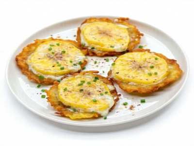Patacones con Queso, 6 Unidades