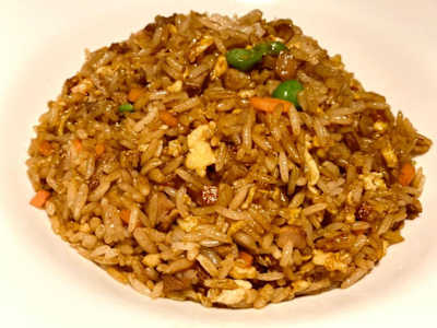 Arroz Frito con Carne de Pato