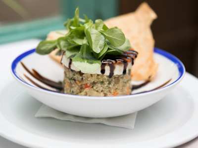 Ensalada de Quinoa, Lentejas y Queso de Cabra