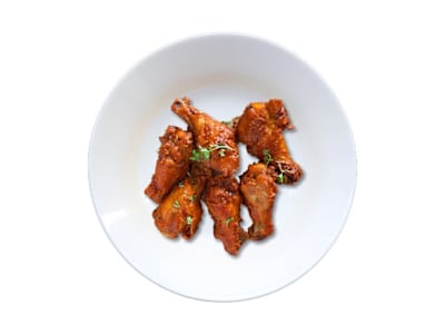 Menú Alitas BBQ, 6 Unidades