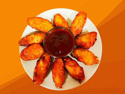 Ración de Alitas con Salsa Barbacoa
