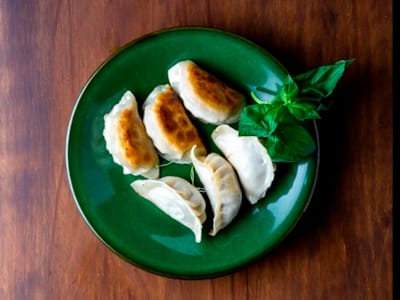 Gyoza de Langostino con Cebollino, 6 Unidades