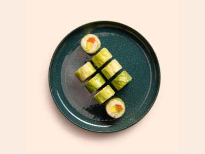 Uramaki California Salmón Vegetal