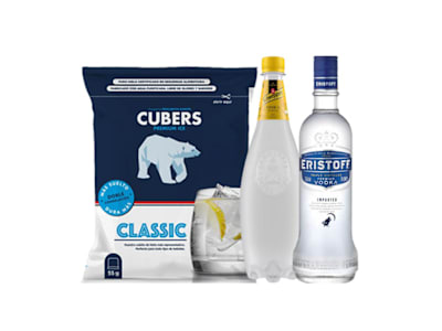 Vodka Eristoff 70Cl + 1L Tónica + Hielo 2Kg