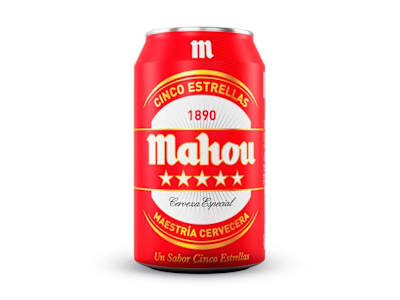 Mahou 5 Estrellas Lata 33 Cl (Pack 24)