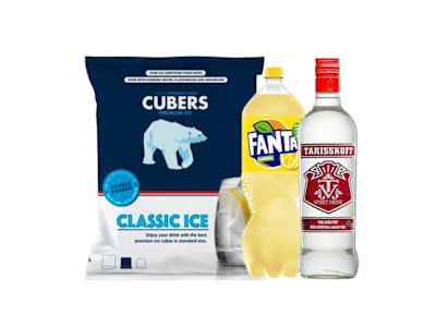 Tarisskoff 70Cl + Hielo 2Kg + Refresco 2Lt